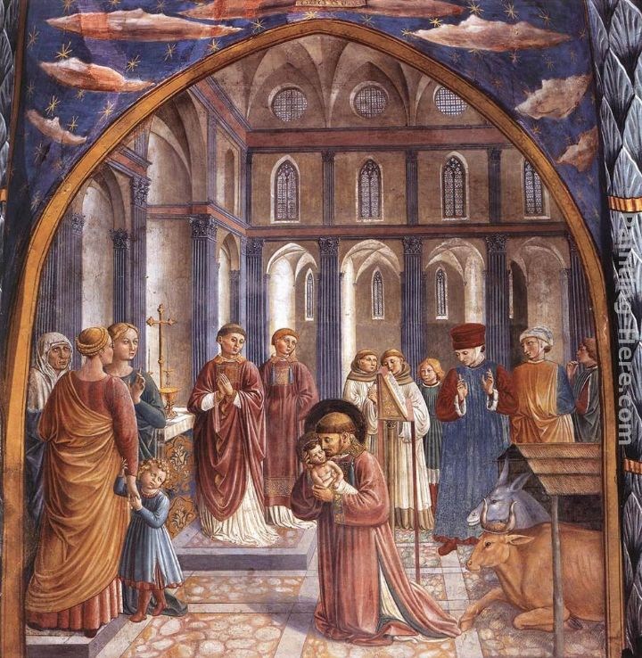 Benozzo di Lese di Sandro Gozzoli Scenes from the Life of St Francis (Scene 9, north wall)